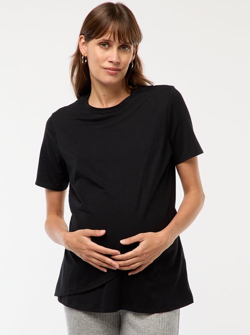 Tee-shirt basique d'allaitement - Kiabi