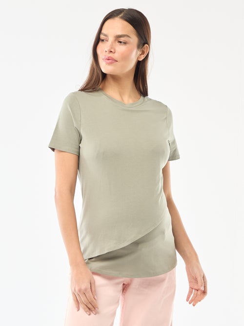 Tee-shirt basique d'allaitement - Kiabi