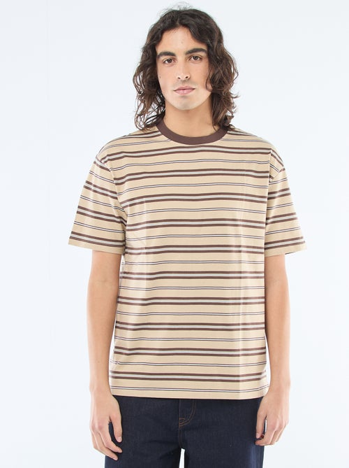 Tee-shirt basique rayé - Kiabi