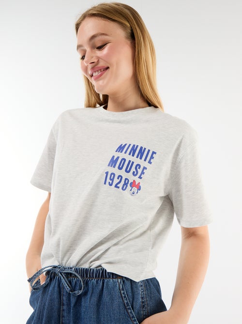 Tee-shirt chiné 'Minnie' - Kiabi