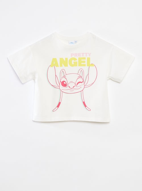 Tee-shirt crop top 'Angel' - Kiabi