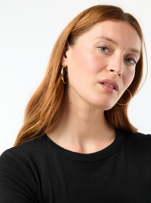 Tee-shirt crop top basique - Kiabi