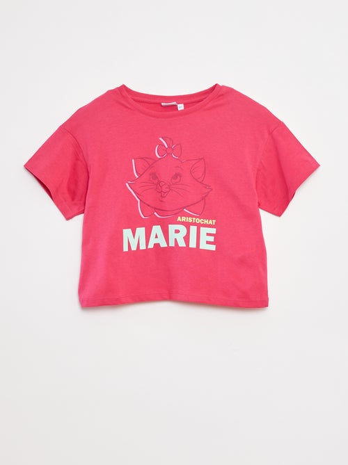 Tee-shirt crop top 'Marie' - Kiabi