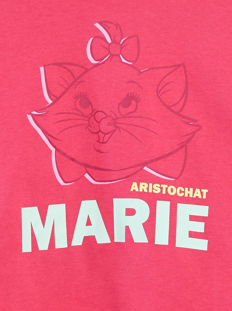 Tee-shirt crop top 'Marie' Rose - Kiabi