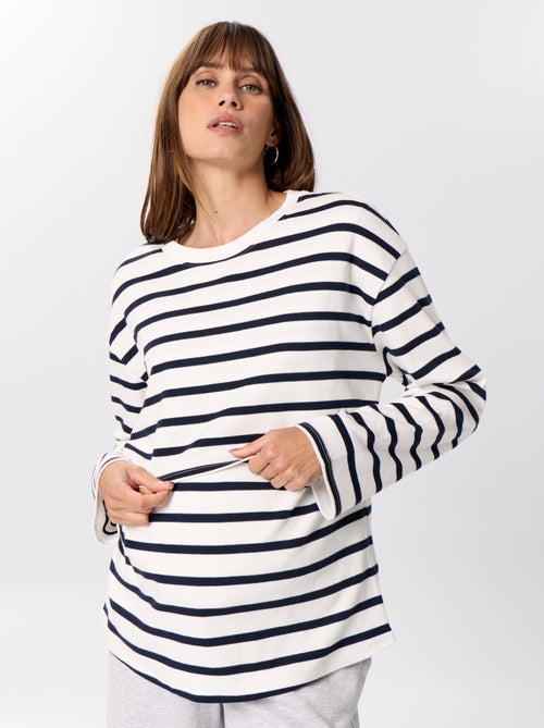 Tee-shirt d'allaitement Ă manches longues - Kiabi Tee-shirt d'allaitement Ă manches longues - Kiabi