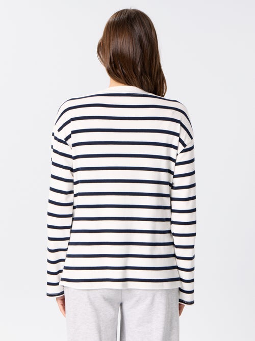 Tee-shirt d'allaitement Ă manches longues - Kiabi Tee-shirt d'allaitement Ă manches longues - Kiabi