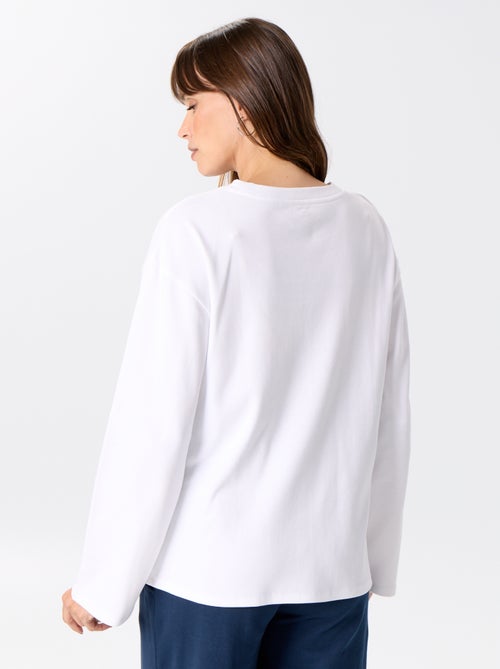 Tee-shirt d'allaitement Ă manches longues - Kiabi Tee-shirt d'allaitement Ă manches longues - Kiabi