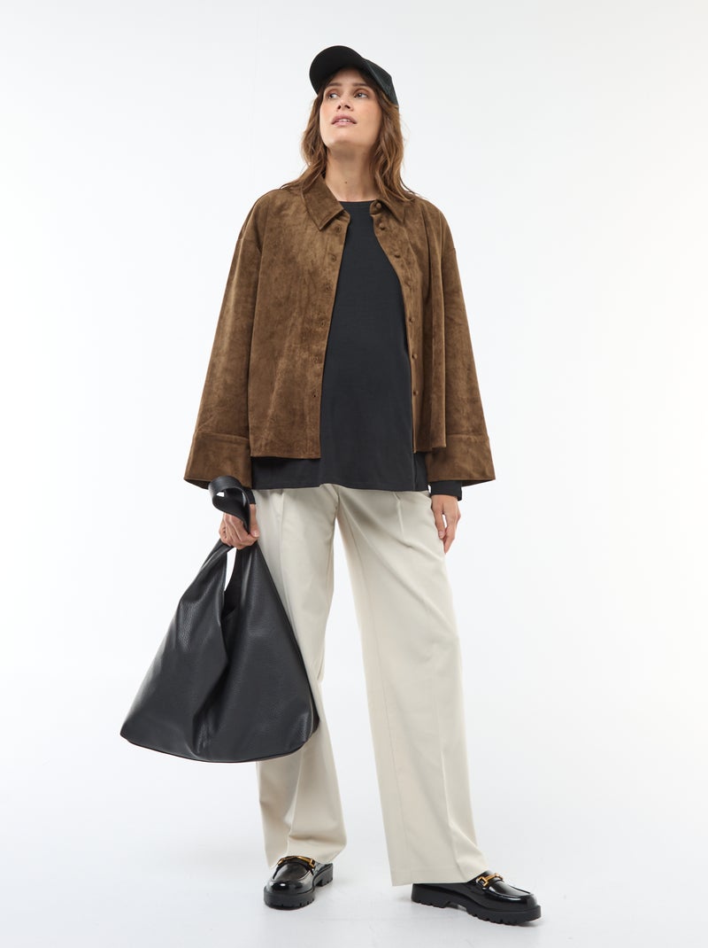 Tee-shirt d'allaitement basique Noir - Kiabi