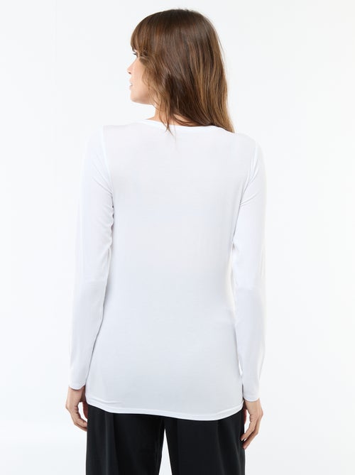 Tee-shirt d'allaitement chiné - Kiabi