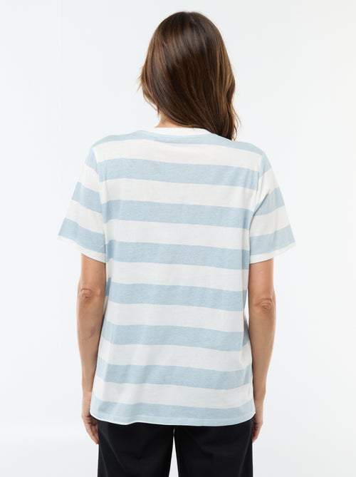 Tee-shirt d'allaitement imprimé à manches courtes - Kiabi