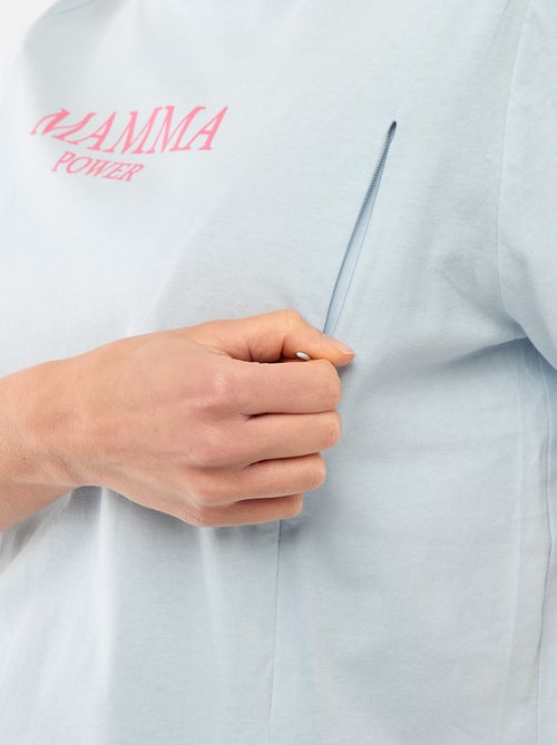 Tee-shirt d'allaitement imprimé à manches courtes - Kiabi