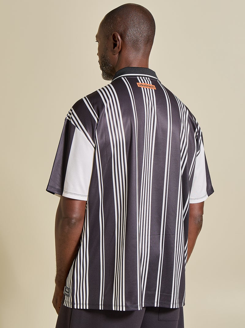 Tee-shirt de foot oversize - (ekstract) Noir - Kiabi