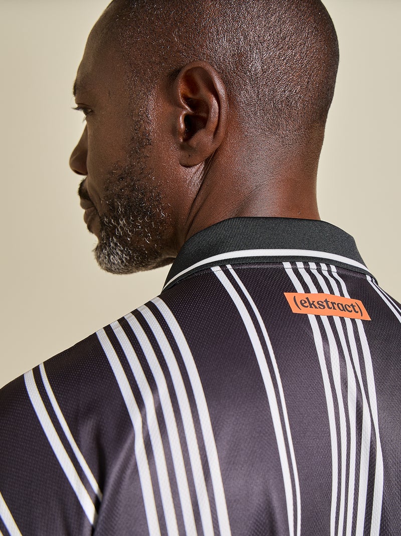 Tee-shirt de foot oversize - (ekstract) Noir - Kiabi