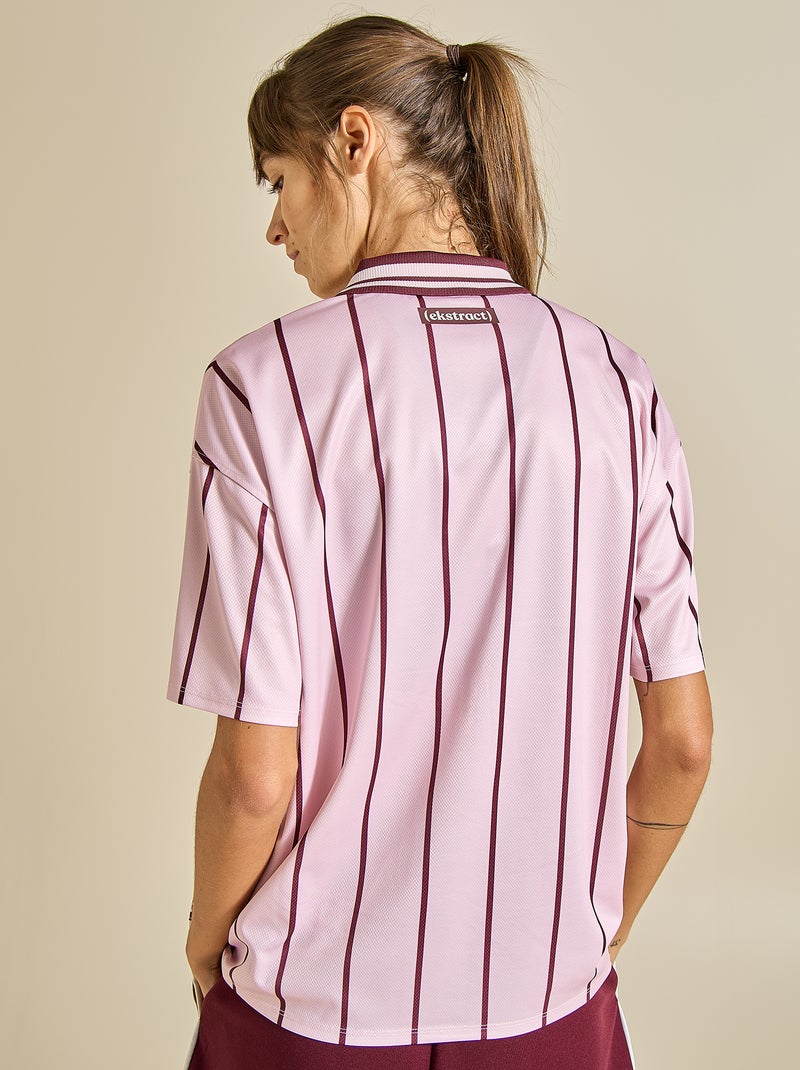 Tee-shirt de foot oversize - (ekstract) Rose - Kiabi