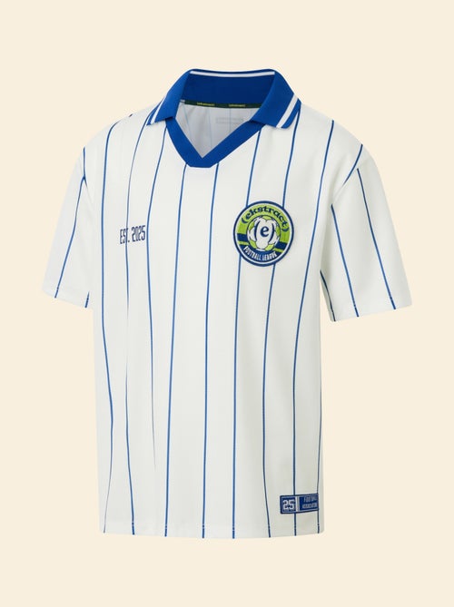 Tee-shirt de foot rayé à manches courtes - Kiabi Tee-shirt de foot rayé à manches courtes - Kiabi