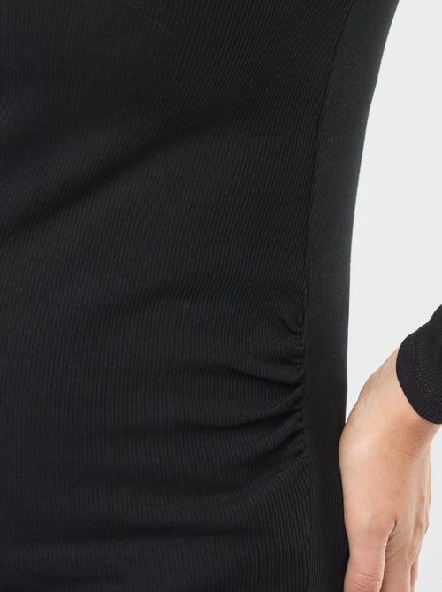 Tee-shirt de maternité côtelé - Kiabi