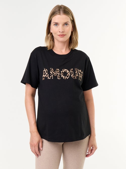 Tee-shirt de maternité imprimé - Kiabi Tee-shirt de maternité imprimé - Kiabi