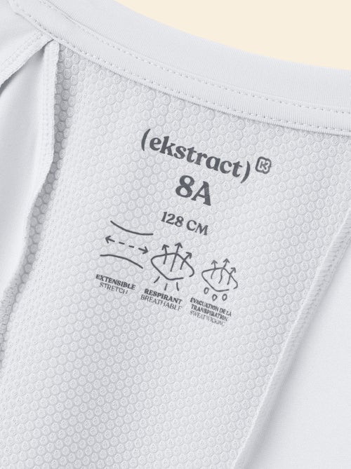 Tee-shirt de sport fluide manches courtes (Ekstract) - Kiabi