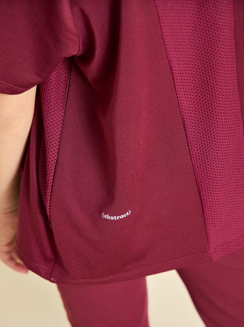 Tee-shirt de sport fluide manches courtes (Ekstract) - Kiabi