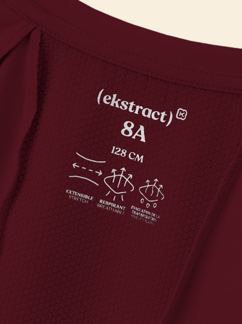 Tee-shirt de sport fluide manches courtes (Ekstract) - Kiabi