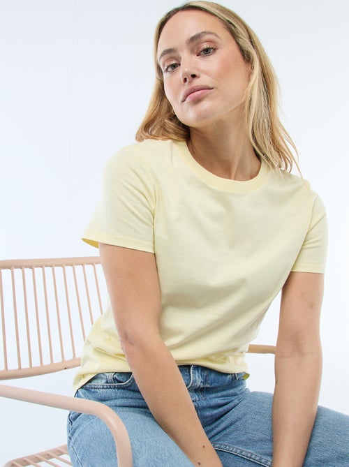 Tee-shirt en jersey manches courtes - Kiabi