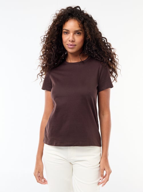 Tee-shirt en jersey manches courtes - Kiabi