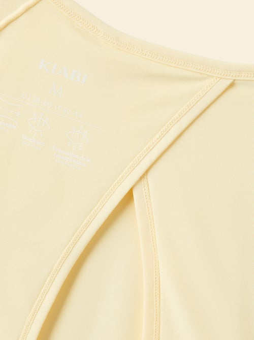 Tee-shirt fluide avec fente au dos - Kiabi
