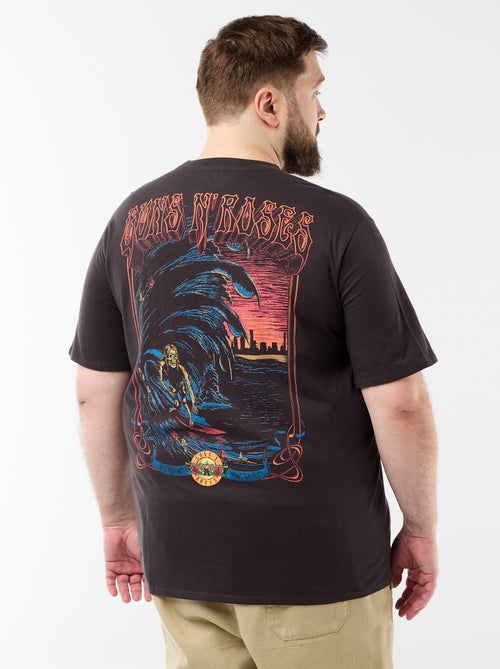 Tee-shirt 'Guns'N Roses' à manches courtes - Kiabi