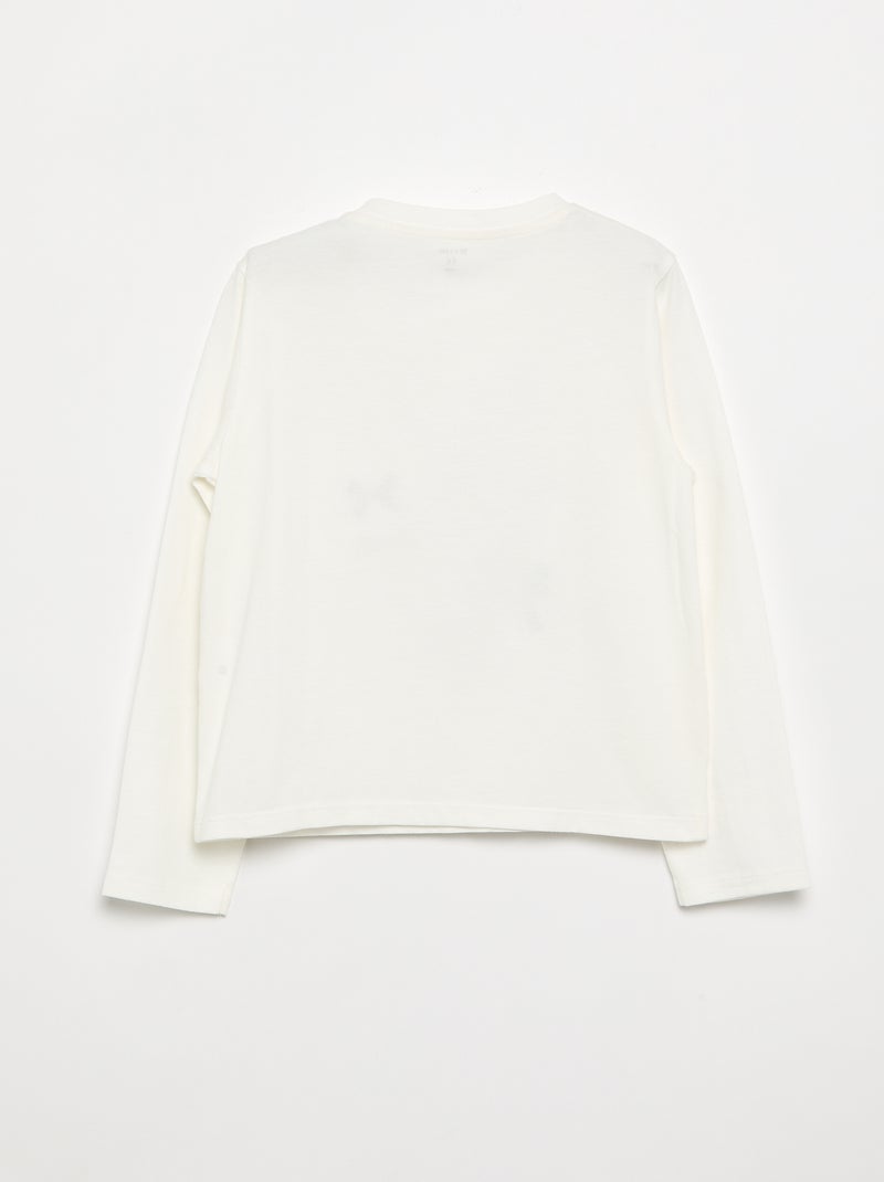 Tee-shirt imprimé - collection facile à enfiler Blanc - Kiabi