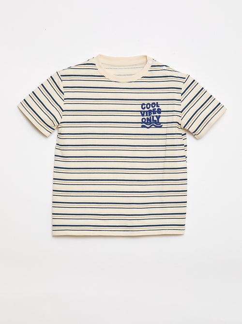 Tee-shirt imprimé à manches courtes - Collection facile à enfiler - Kiabi