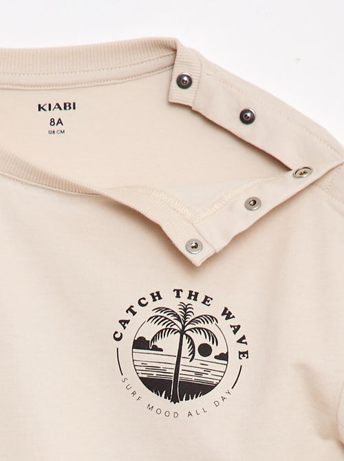Tee-shirt imprimé à manches courtes - Collection facile à enfiler - Kiabi Tee-shirt imprimé à manches courtes - Collection facile à enfiler - Kiabi