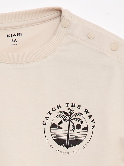 Tee-shirt imprimé à manches courtes - Collection facile à enfiler - Kiabi Tee-shirt imprimé à manches courtes - Collection facile à enfiler - Kiabi