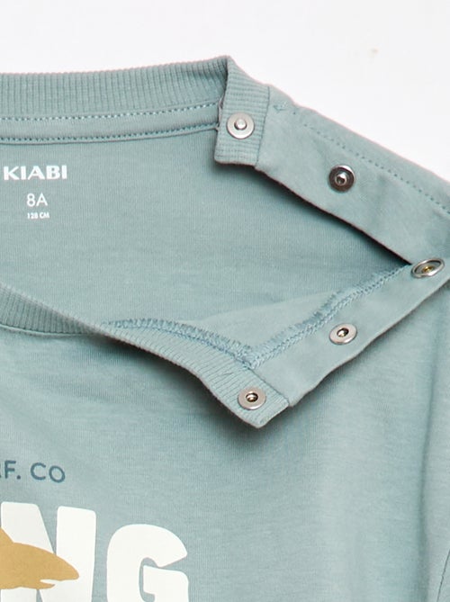 Tee-shirt imprimé à manches courtes - Collection facile à enfiler - Kiabi Tee-shirt imprimé à manches courtes - Collection facile à enfiler - Kiabi