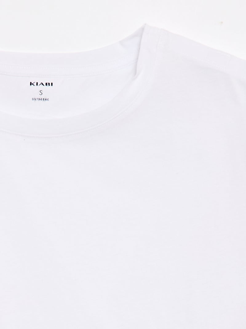 Tee-shirt imprimé à manches courtes - So Easy Blanc - Kiabi