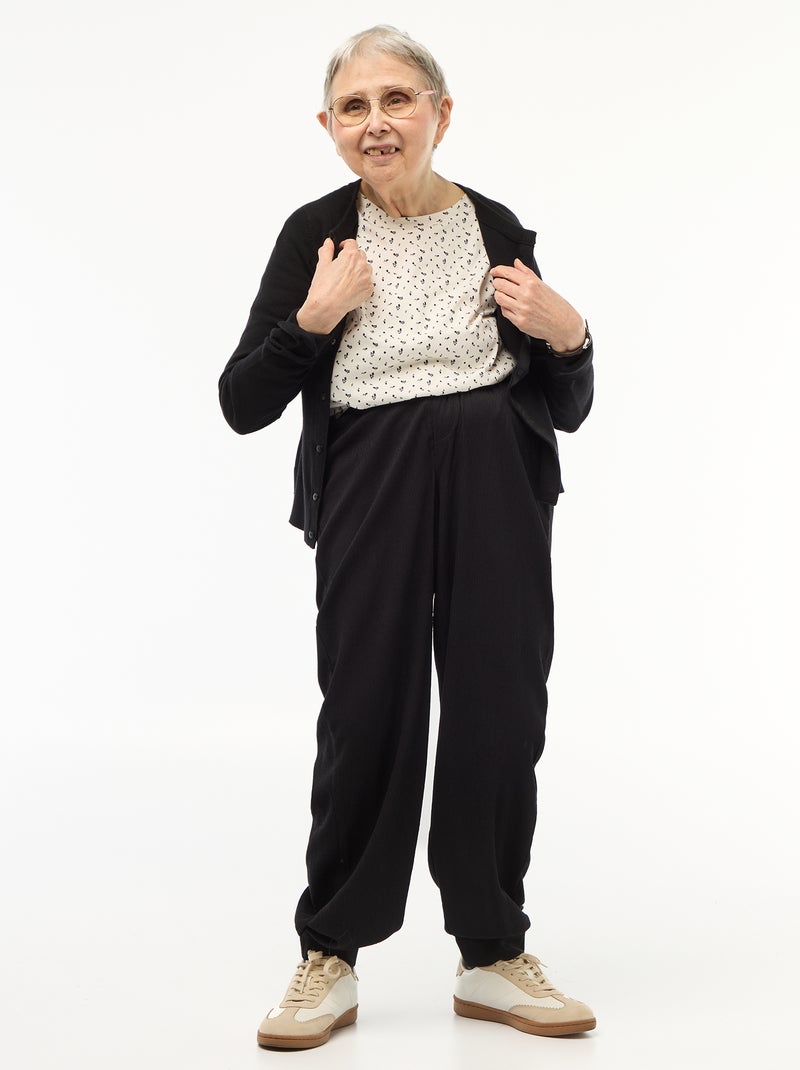 Tee-shirt imprimé à manches courtes - So Easy Blanc - Kiabi