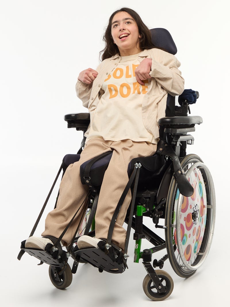 Tee-shirt imprimé à manches courtes - So Easy Blanc - Kiabi