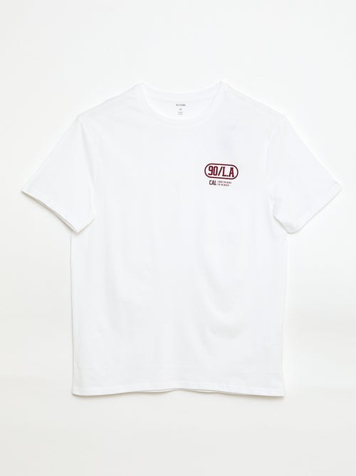 Tee-shirt imprimé à manches courtes - Kiabi