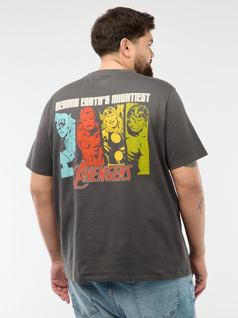Tee-shirt imprimé 'Avengers' Gris - Kiabi