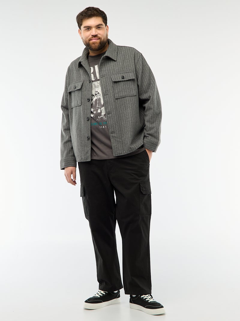 Tee-shirt imprimé 'Nirvana' Gris - Kiabi