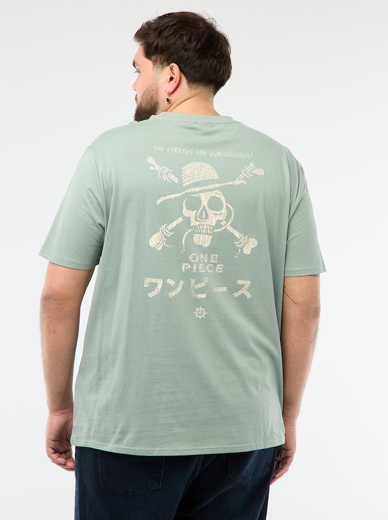 Tee-shirt imprimé 'One Piece' Bleu - Kiabi