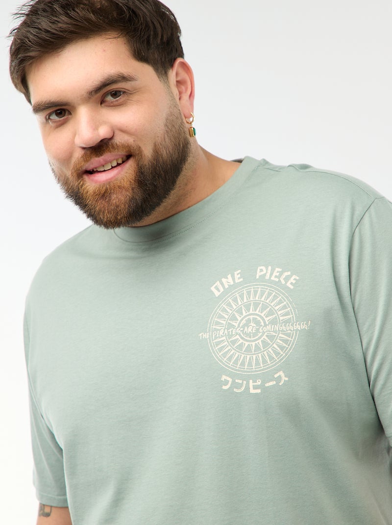 Tee-shirt imprimé 'One Piece' Bleu - Kiabi