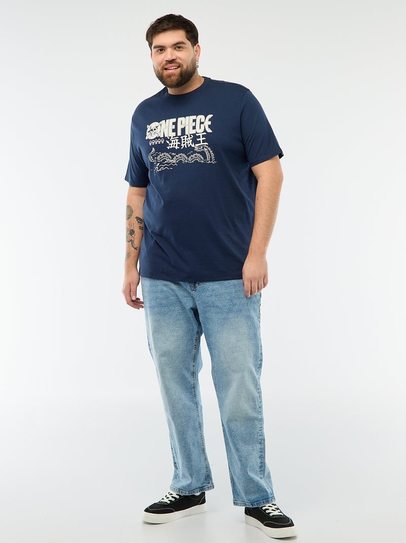 Tee-shirt imprimé 'One Piece' Noir - Kiabi