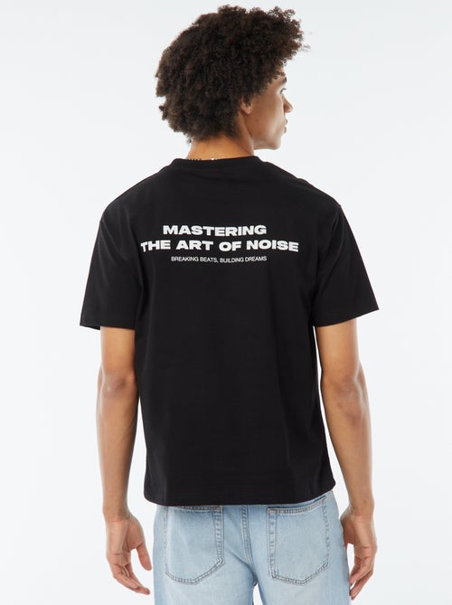 Tee-shirt imprimé poitrine - Kiabi