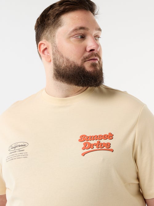 Tee-shirt manches courtes imprimé - Kiabi