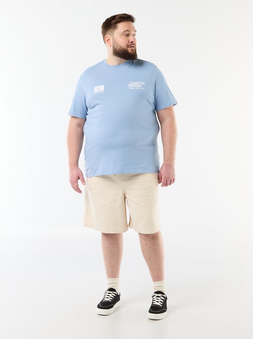 Tee-shirt manches courtes imprimé - Kiabi