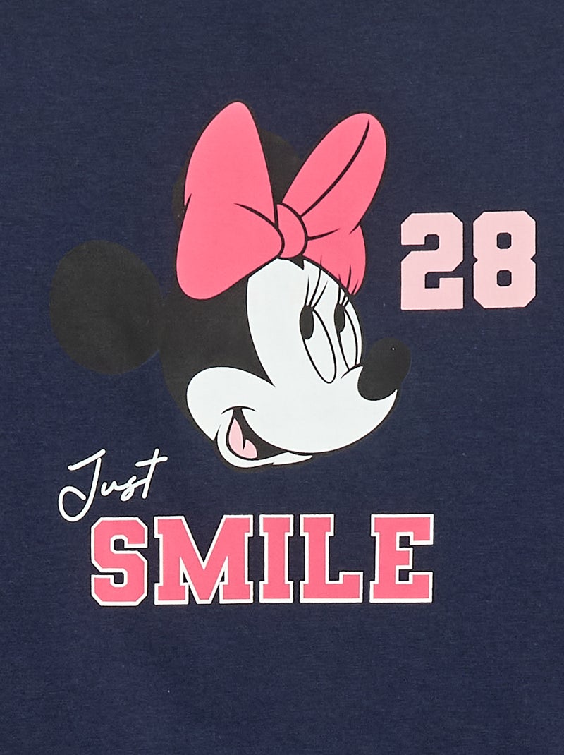 Tee-shirt 'Minnie' 'Disney' à manches longues Bleu - Kiabi