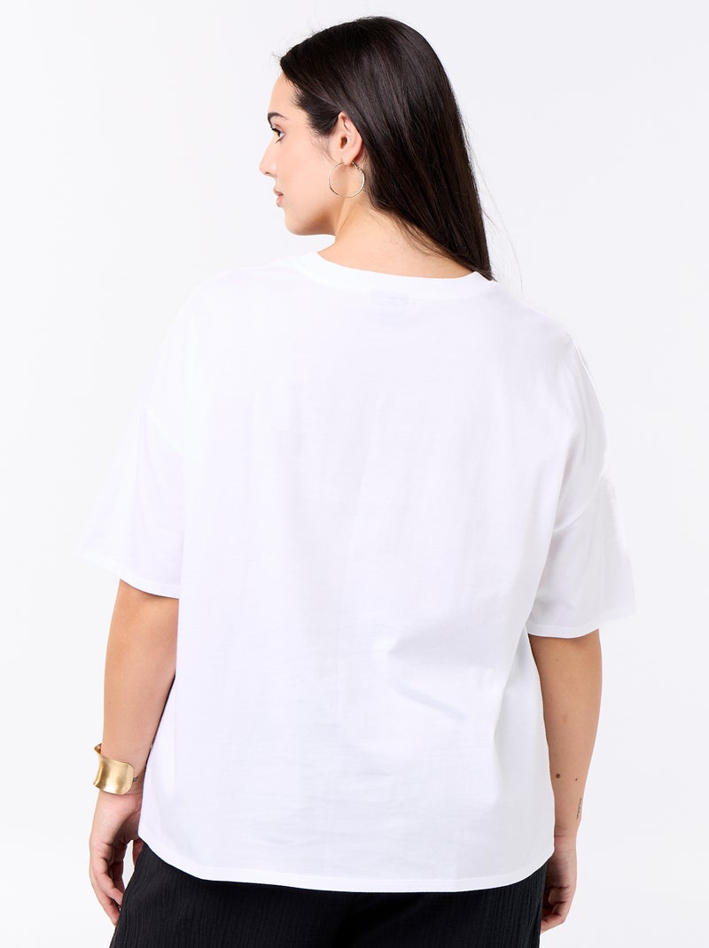 Tee-shirt 'Nirvana' à manches courtes Blanc - Kiabi