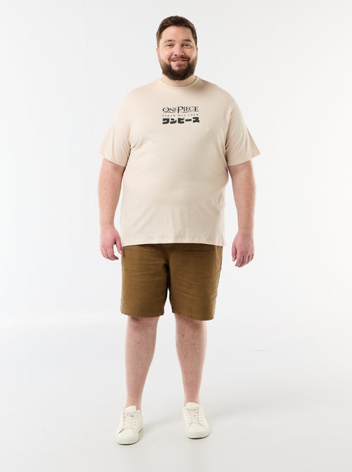 Tee-shirt 'One Piece' à manches courtes - Kiabi