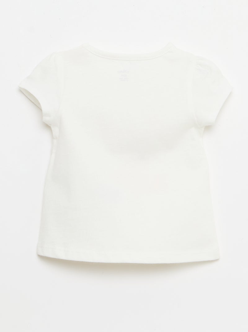 Tee-shirt print 'Disney' Blanc - Kiabi