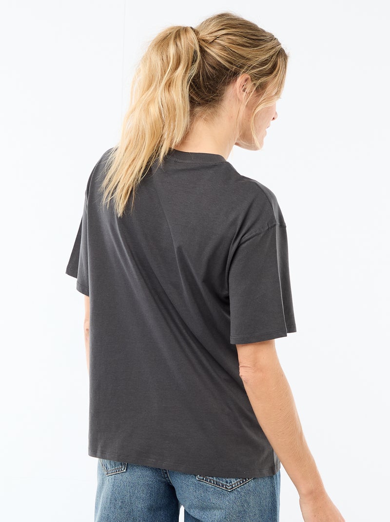 Tee-shirt 'The Rolling Stones' Noir - Kiabi